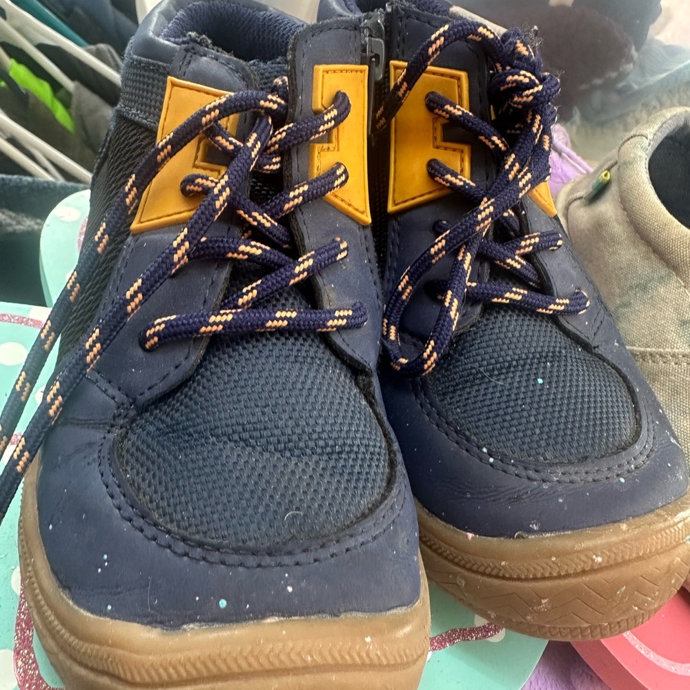 Cat & Jack Navy and Brown Kids Sneakers